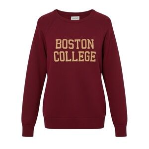 Hillflint Boston College Maroon Gold Merino Wool Collegiate Sweater NWT Medium